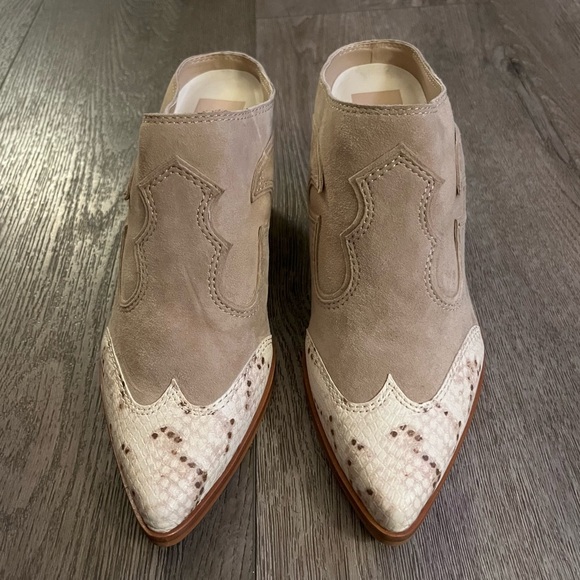 Dolce Vita Lars Western Dress Mules Boot Shoes Size 10 - Picture 2 of 10